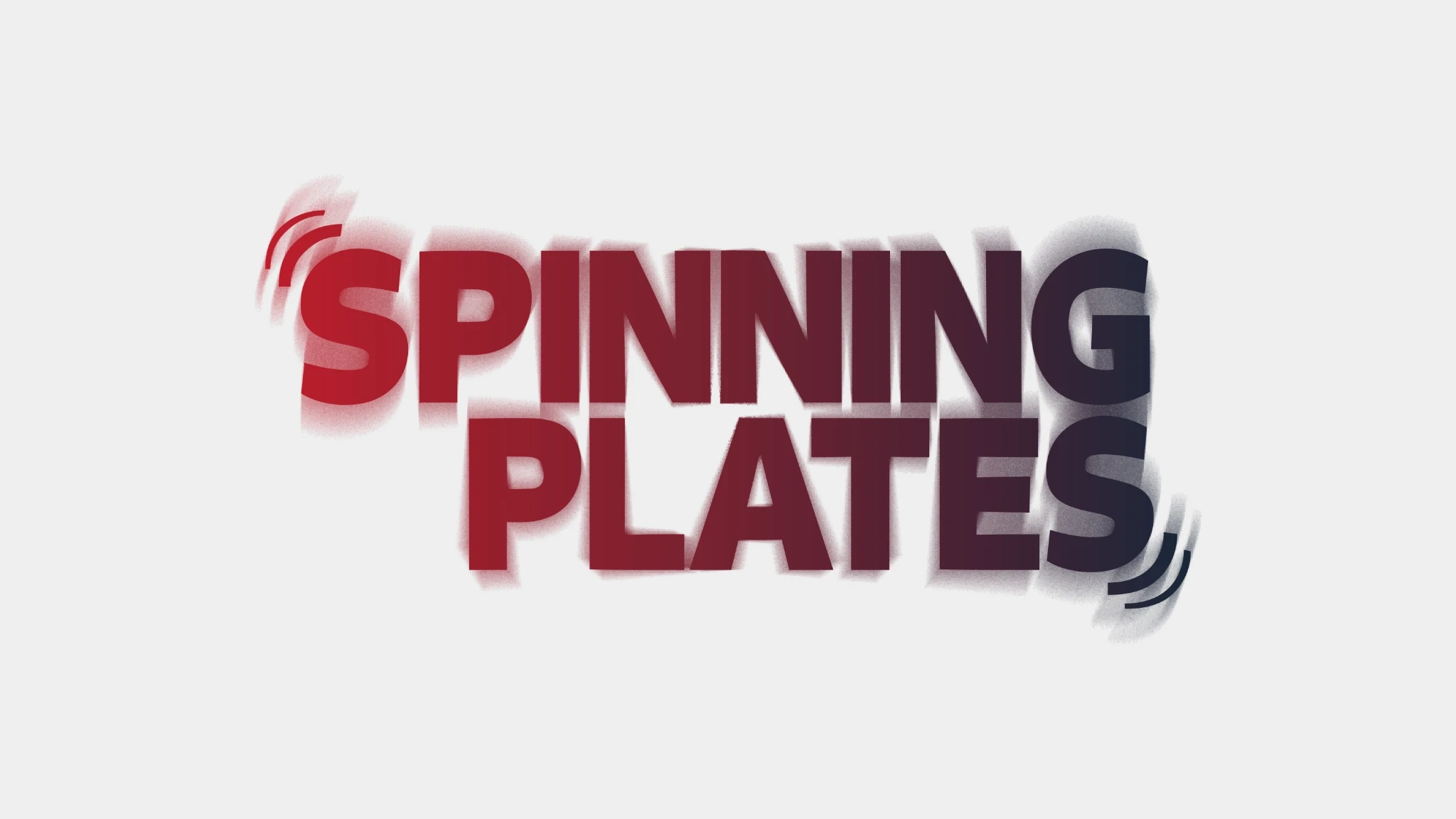 Spinning plates lockup in red and blue.