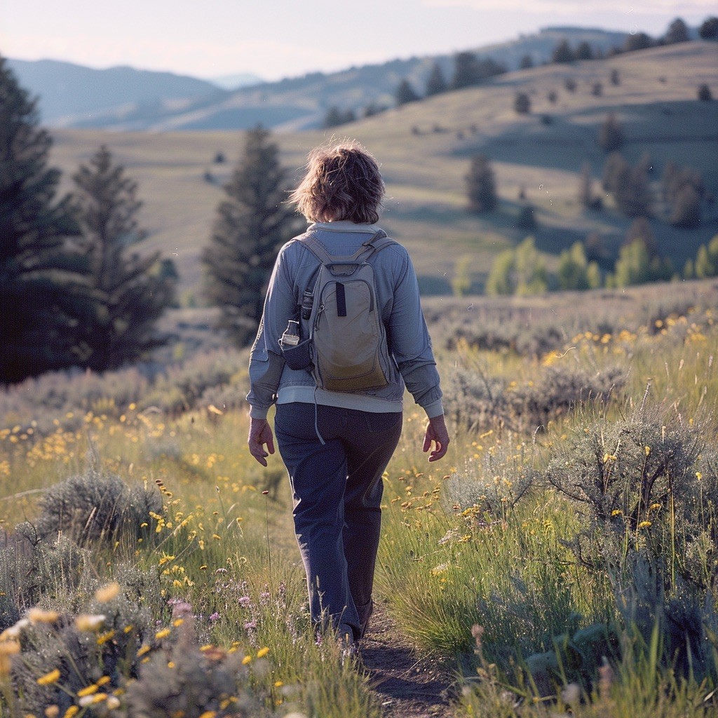 Older woman rucking