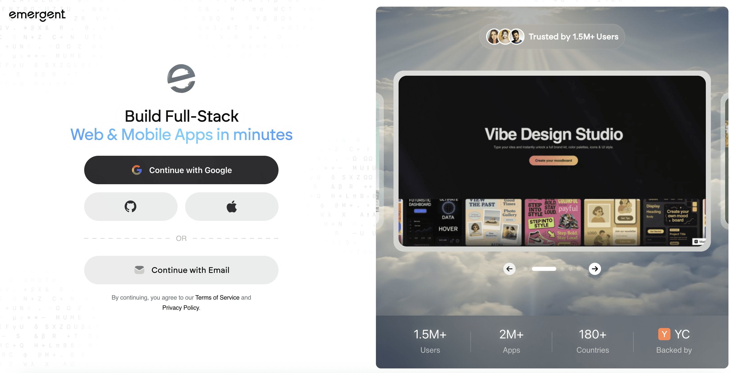 Best no-code app builders emergent