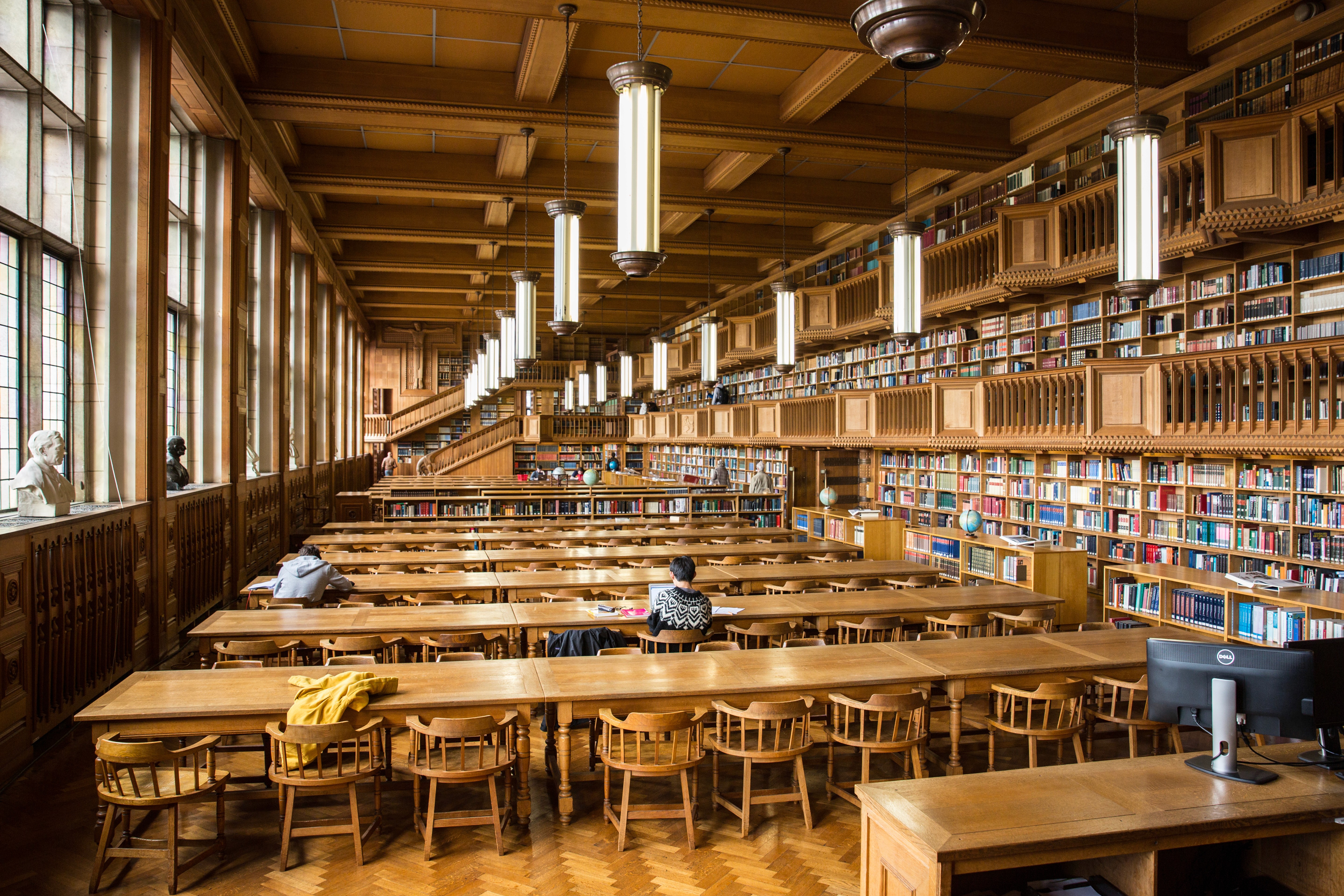 university students preparing for exam