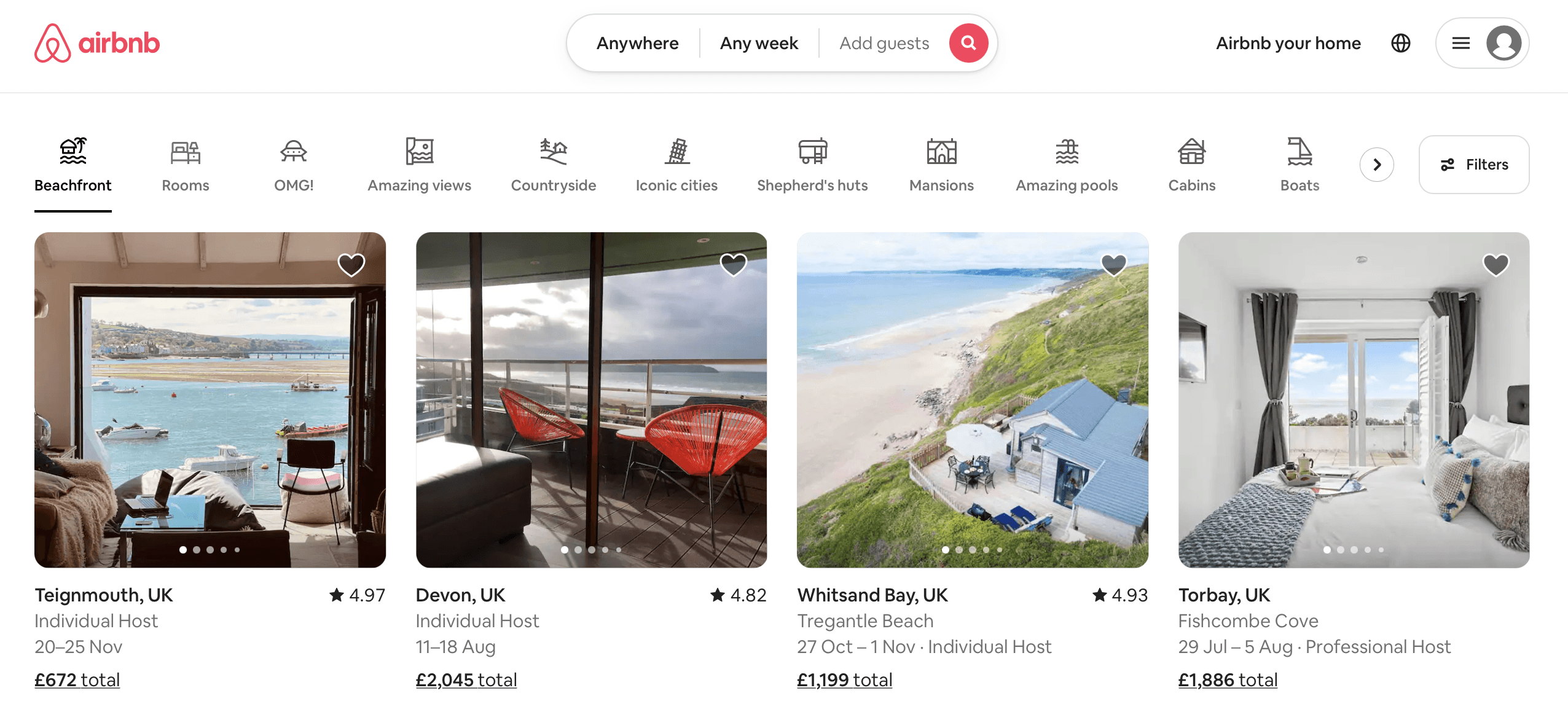 Airbnb Website and App