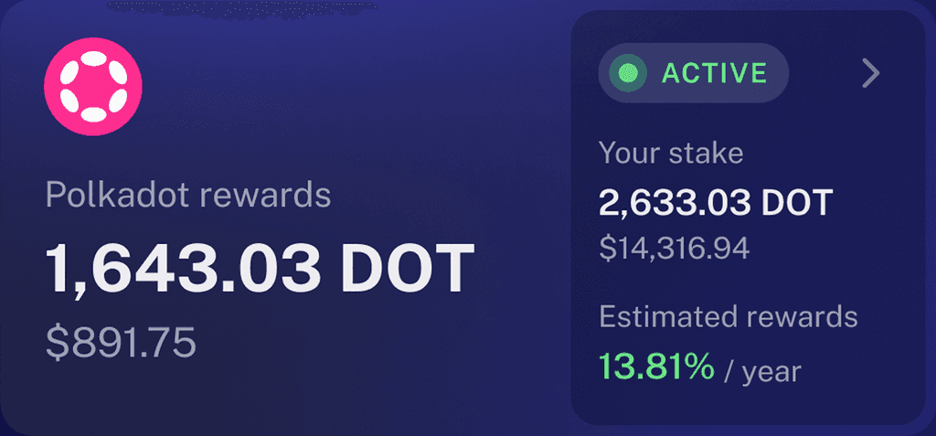 Stake & Earn Polkadot DOT crypto Token