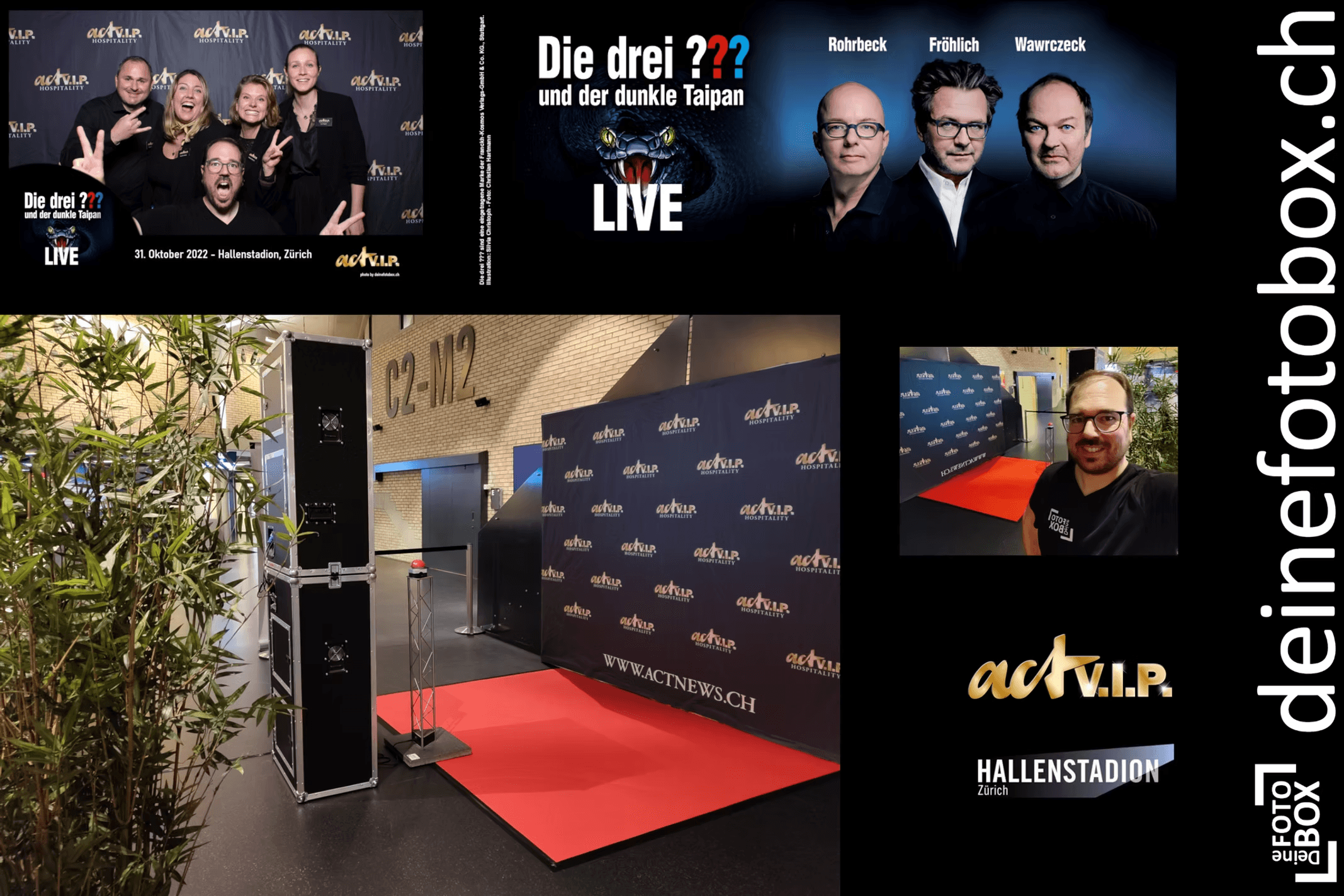 Collage einier Fotobox Schnappschüsse