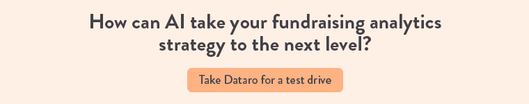 Take your fundraising analytics to the next level with Dataro's machine learning software.
