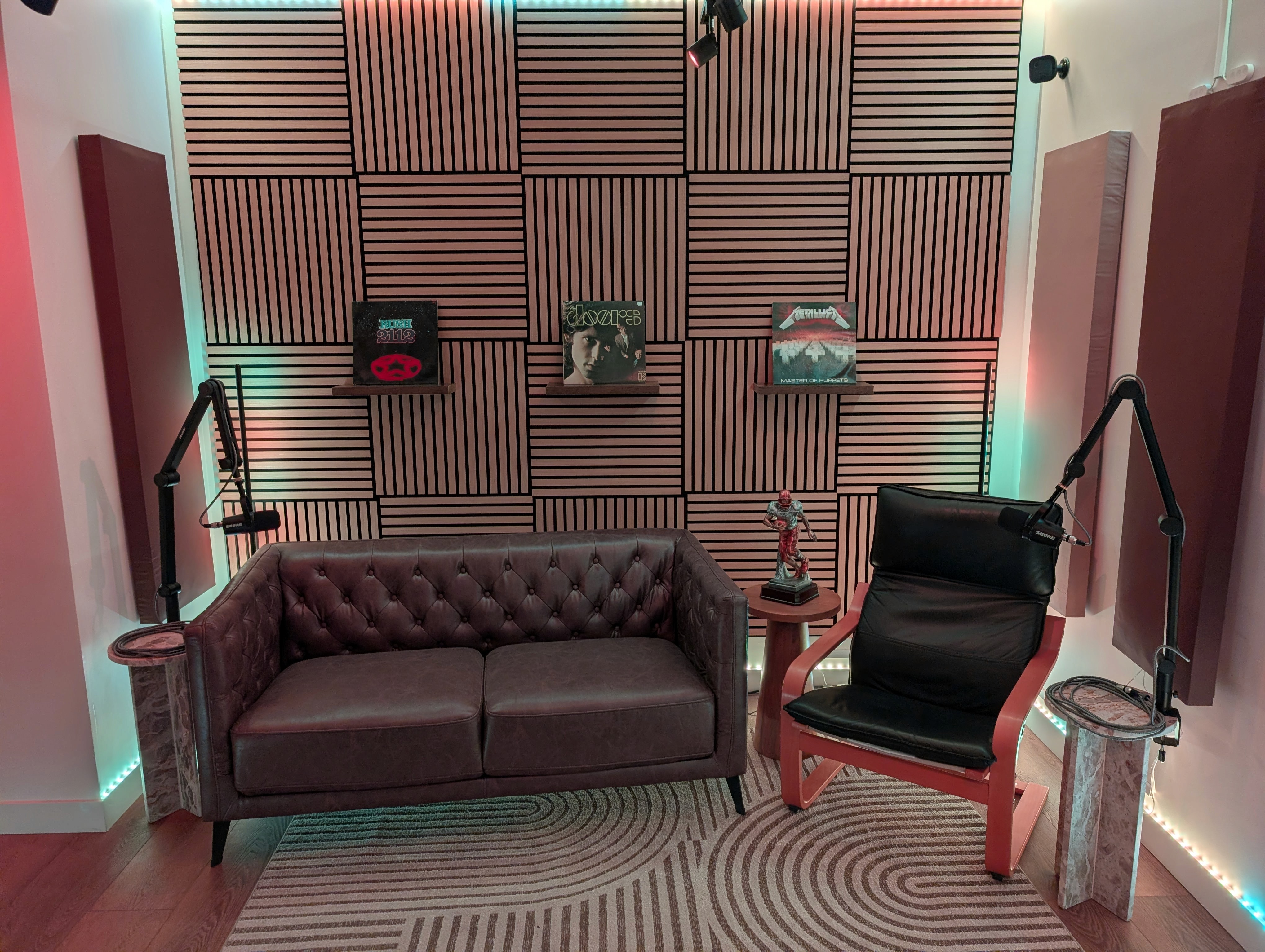 Music producer sitting on a chair in his studio