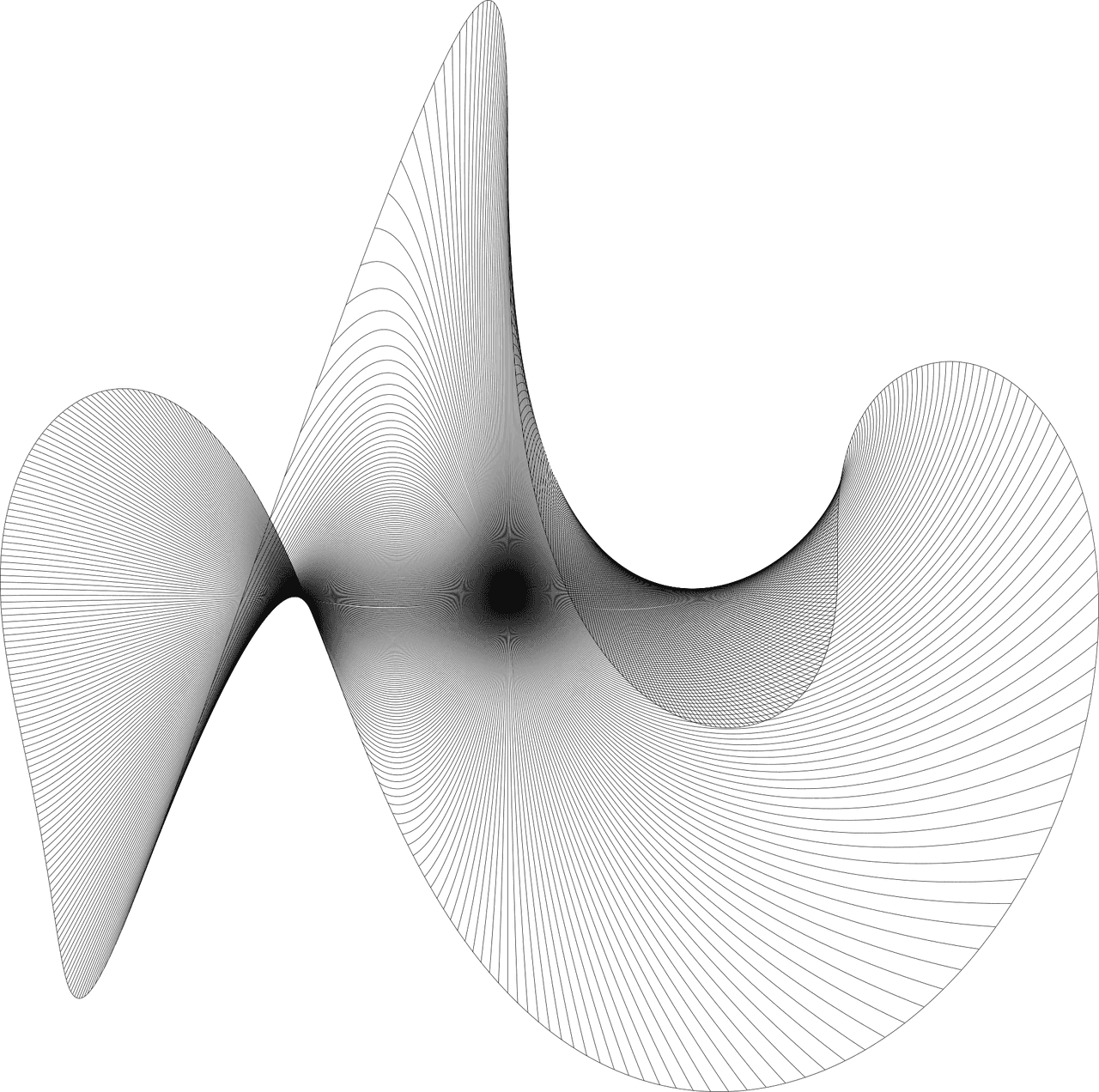 Abstract metalic shape