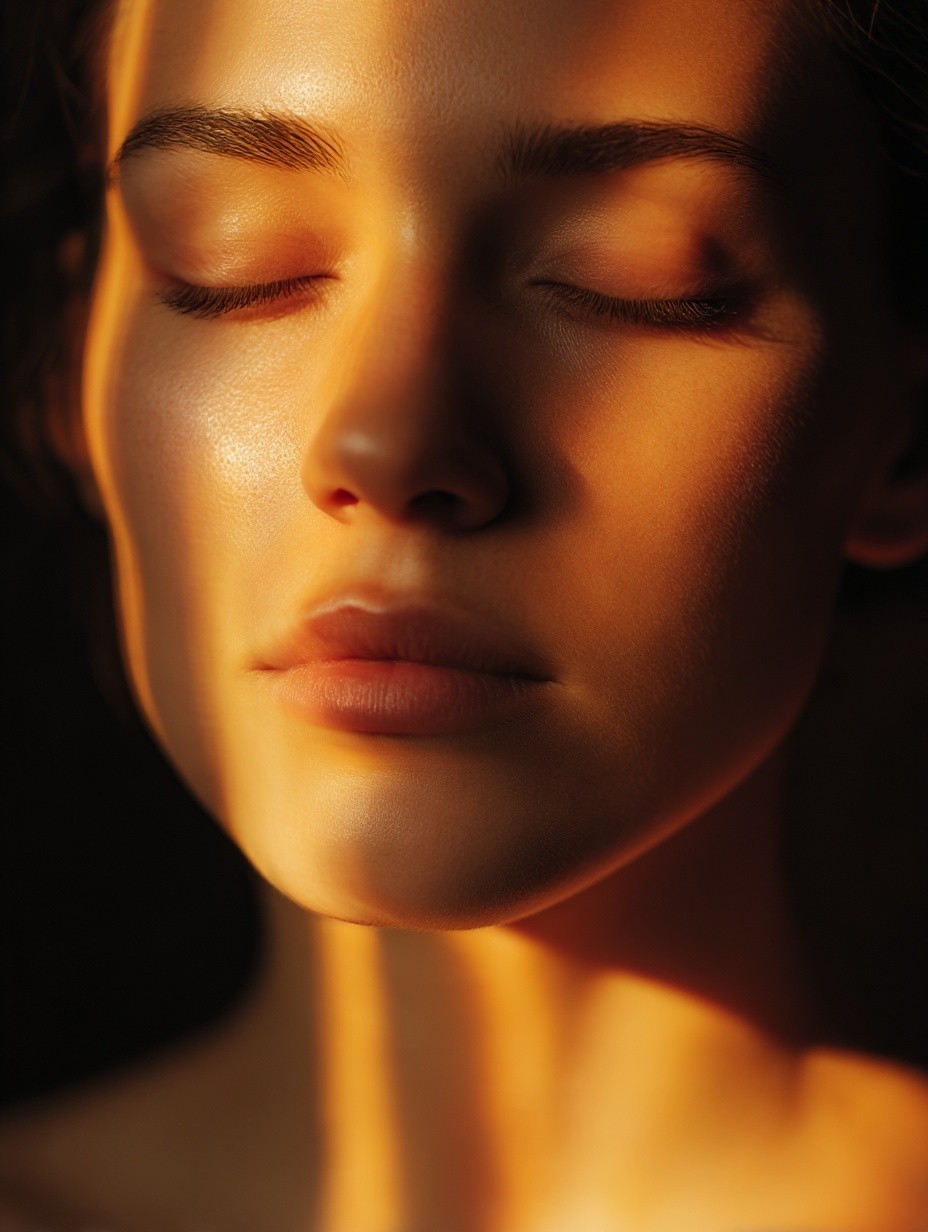 placeholder image eyes closed meditating