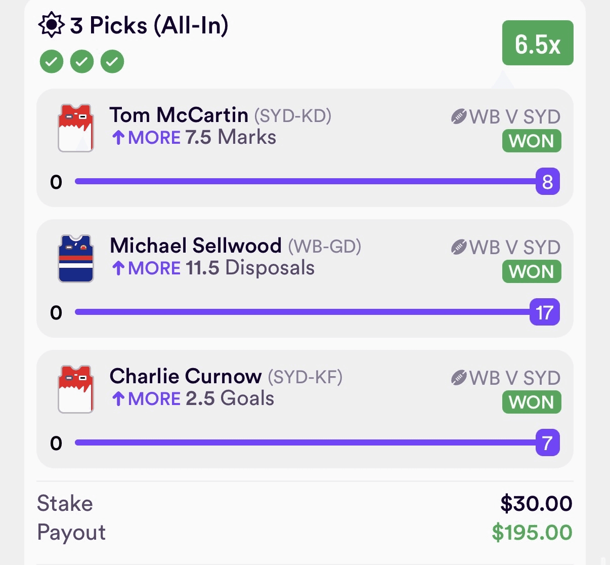 Dabble Pick'Em Bet