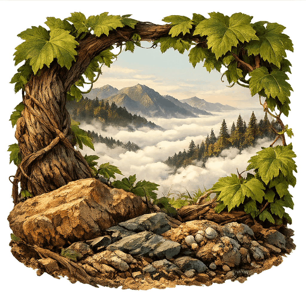 Detailed graphic of the Fort Ross-Seaview wine region.