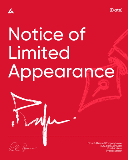 Notice of Limited Appearance