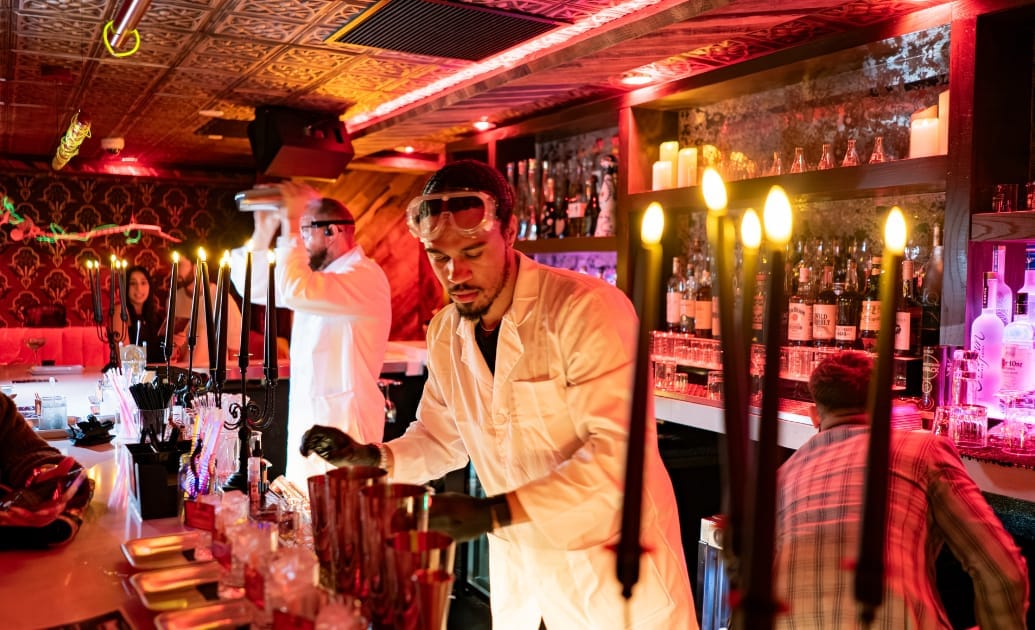 Frankenstein's Mad Scientist Cocktail Lab