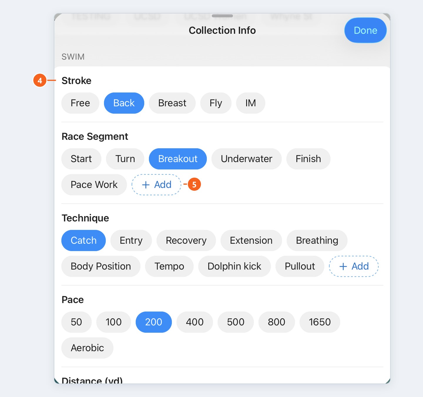 Collection Info: tags, numbered