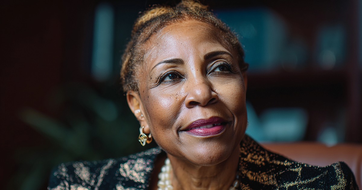 A portrait of Dr. Aris Brown, the passionate CEO of a medical education startup, who must use market analysis to pivot her business strategy.