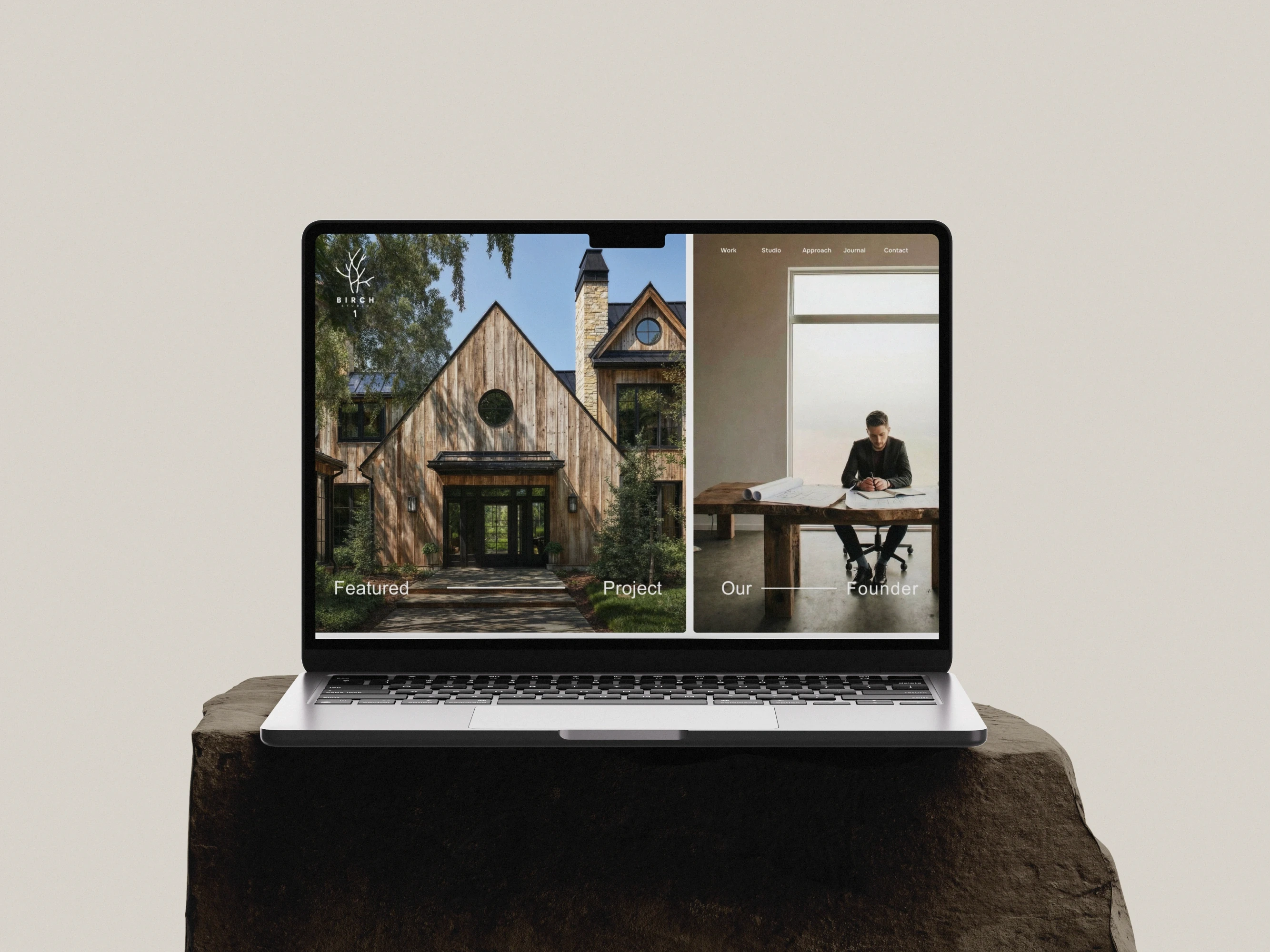 Architect sketching residential plans at a drafting table in a studio.