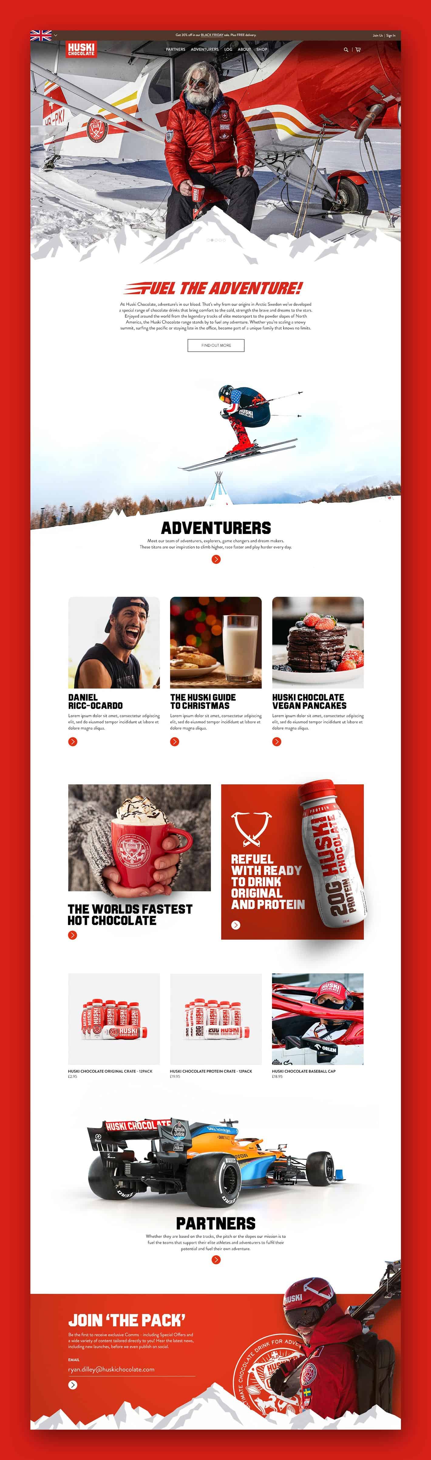 Huski Chocolate - Website