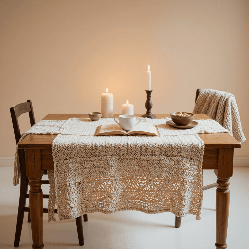 product photography of cozy home setup