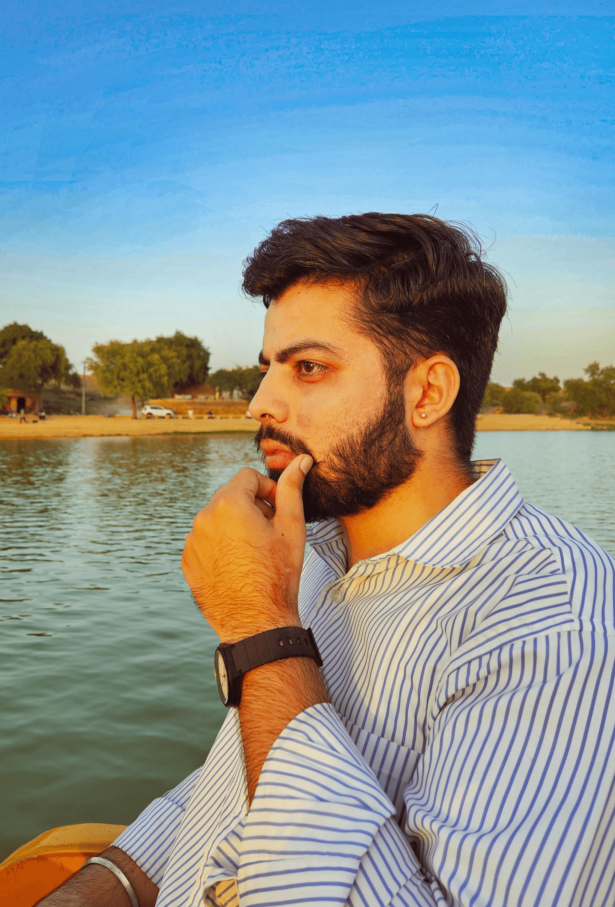 Portrait of portfolio creator