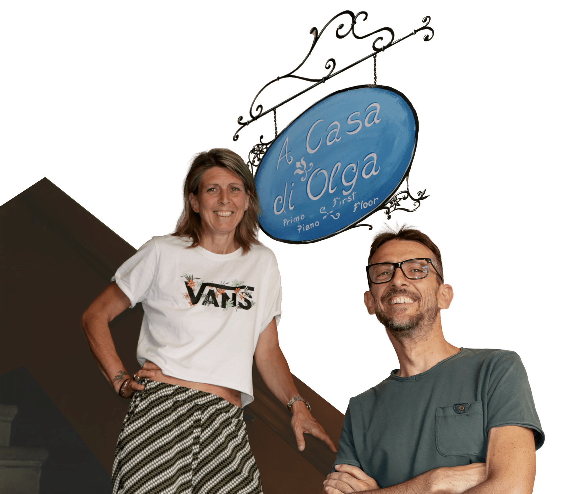 Immagine di Benedetta e Lorenzo, osti del B&B "A Casa di Olga"