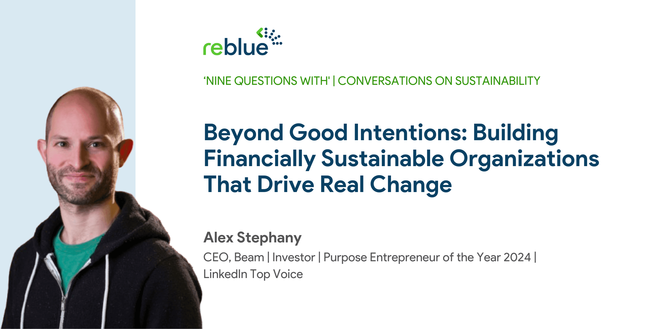 Interview Banner : Alex Stephany | CEO, Beam | Investor | Purpose Entrepreneur of the Year 2024 | LinkedIn Top Voice