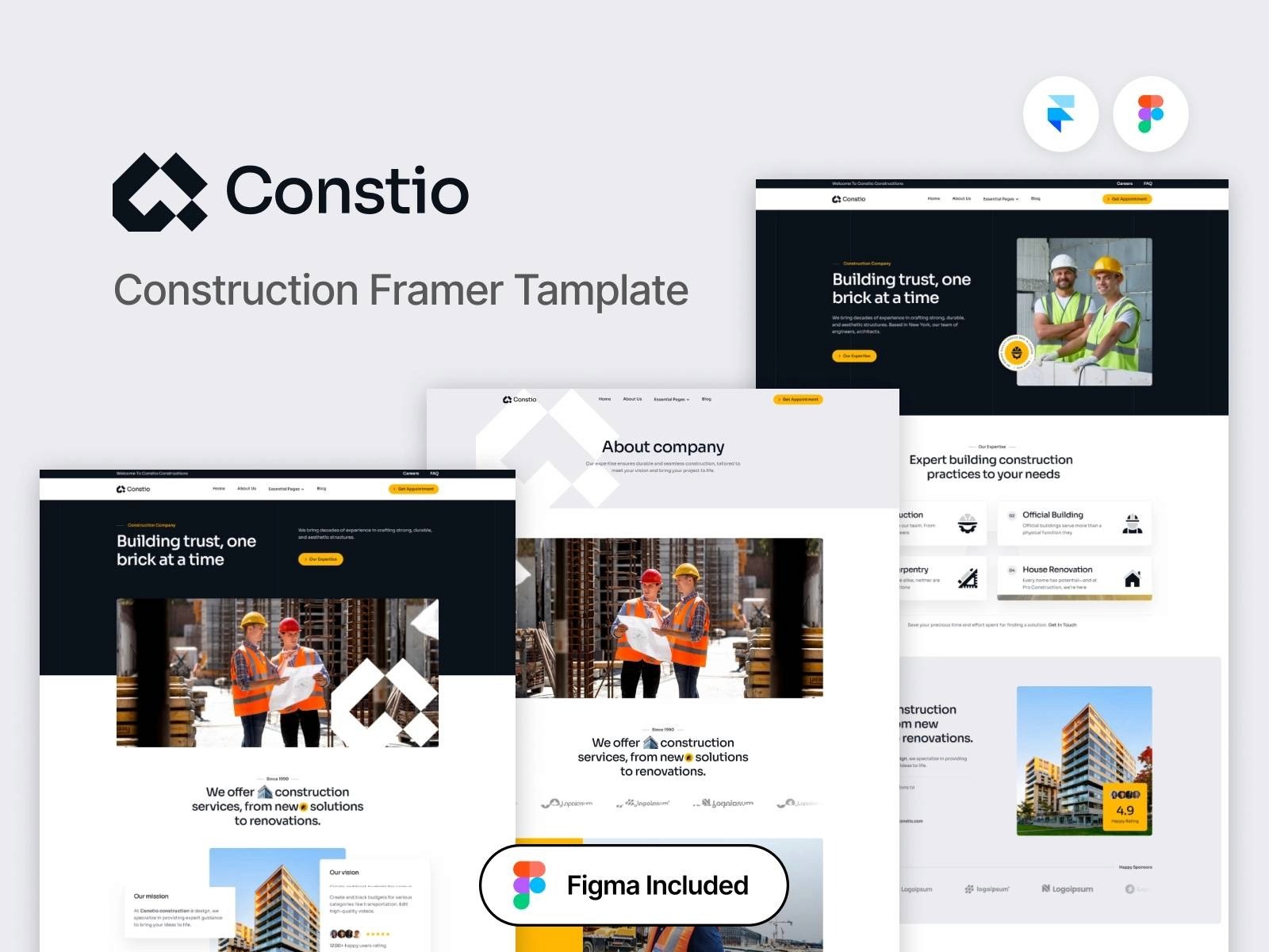 constio framer template