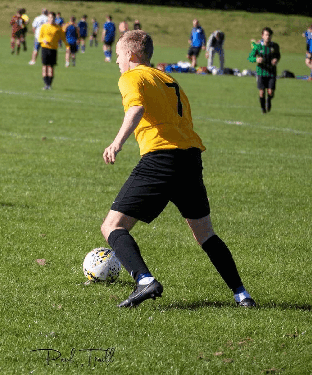 matthew playing football