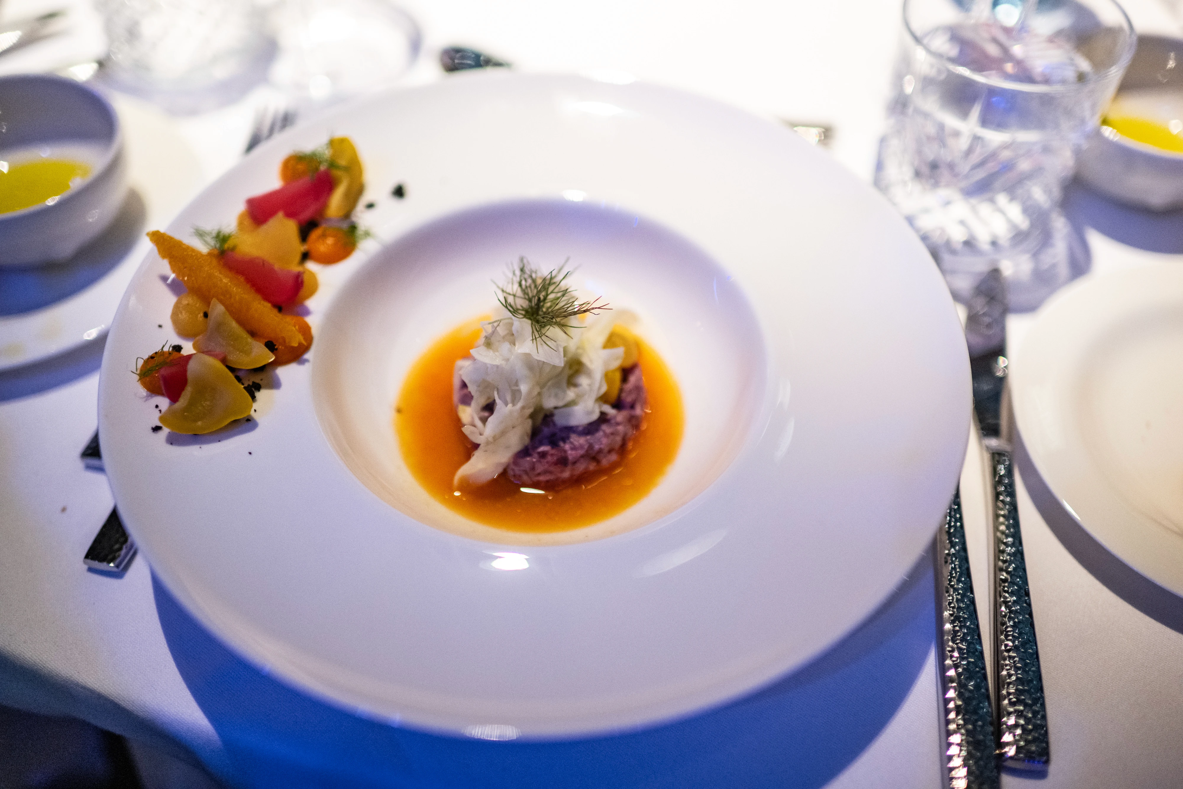 Guests gathered during the private event in Switzerland