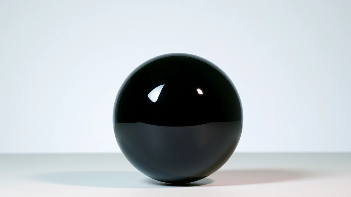 Black Obsidian with a glossy, glassy surface