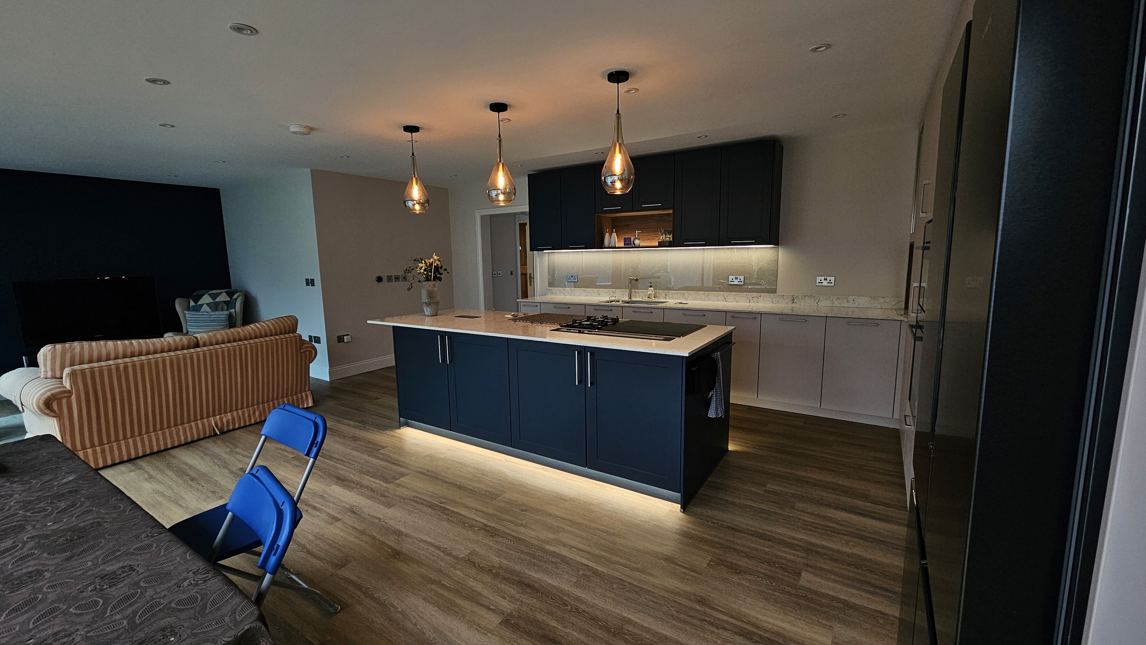 luxury bathroom door opened left view