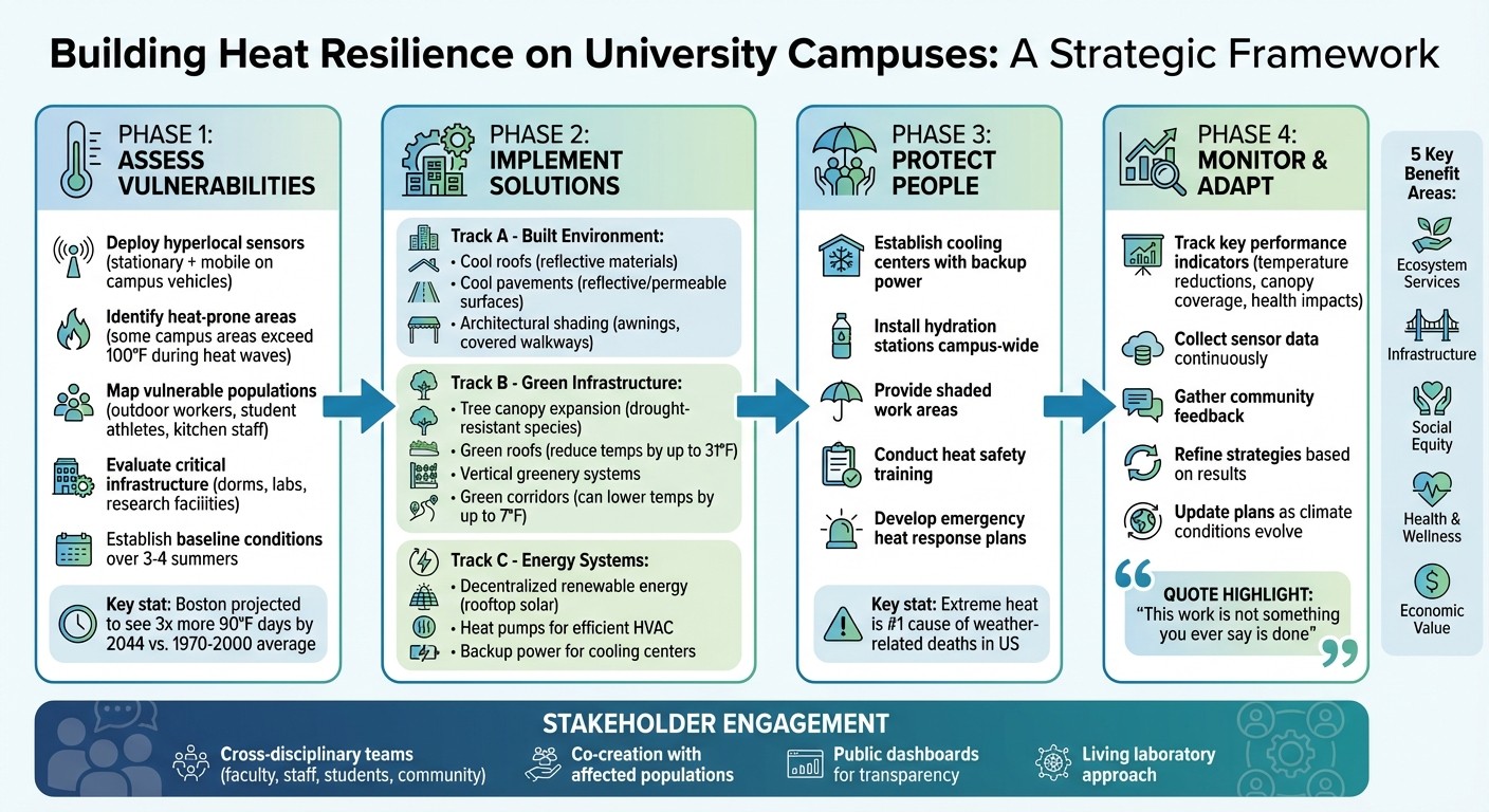 University Heat Resilience Implementation Framework: Assessment to Action