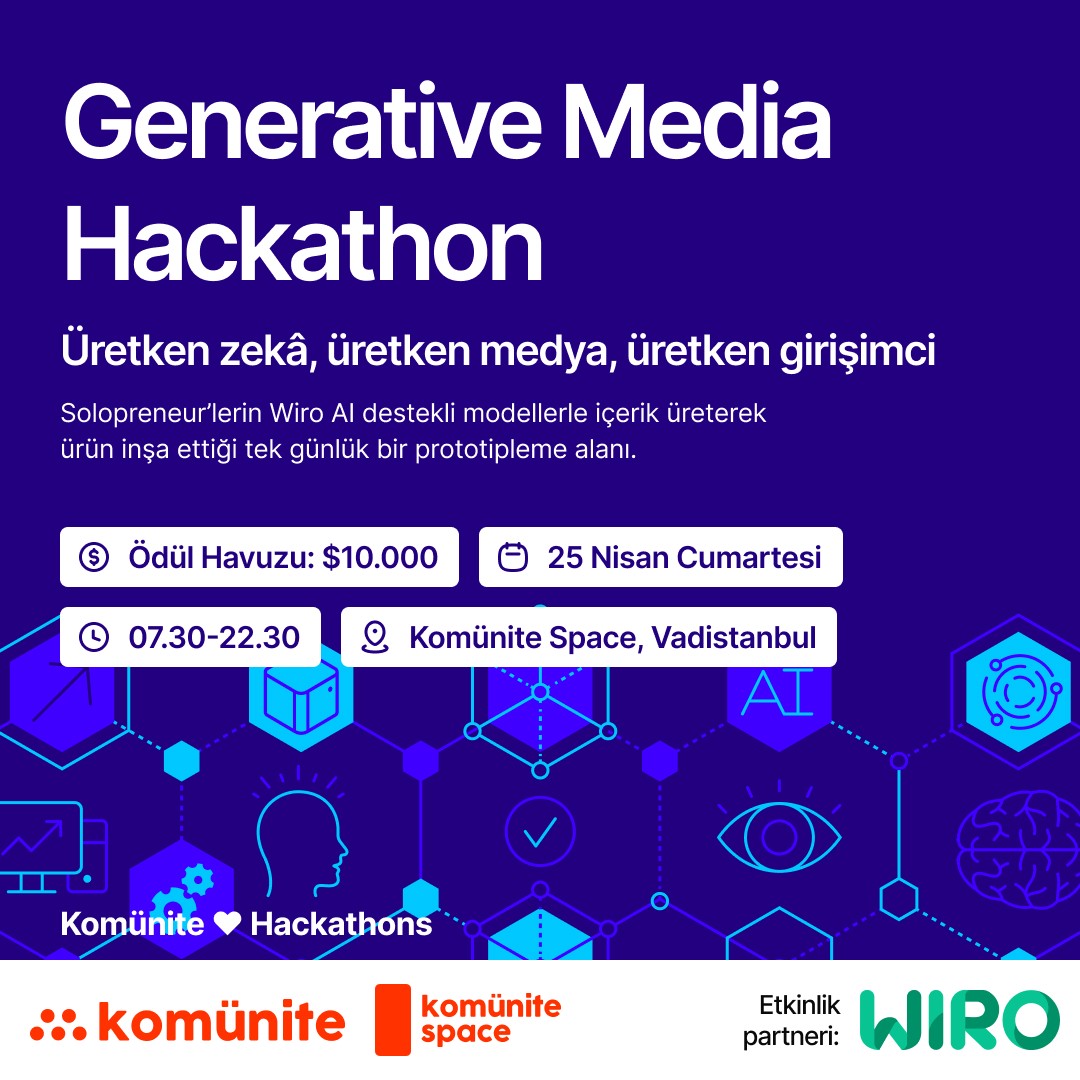 Generative Media Hackathon — Görsel ve video modelleriyle “tek seferlik içerik”ten “tekrar eden üretim hattı”na geçin.