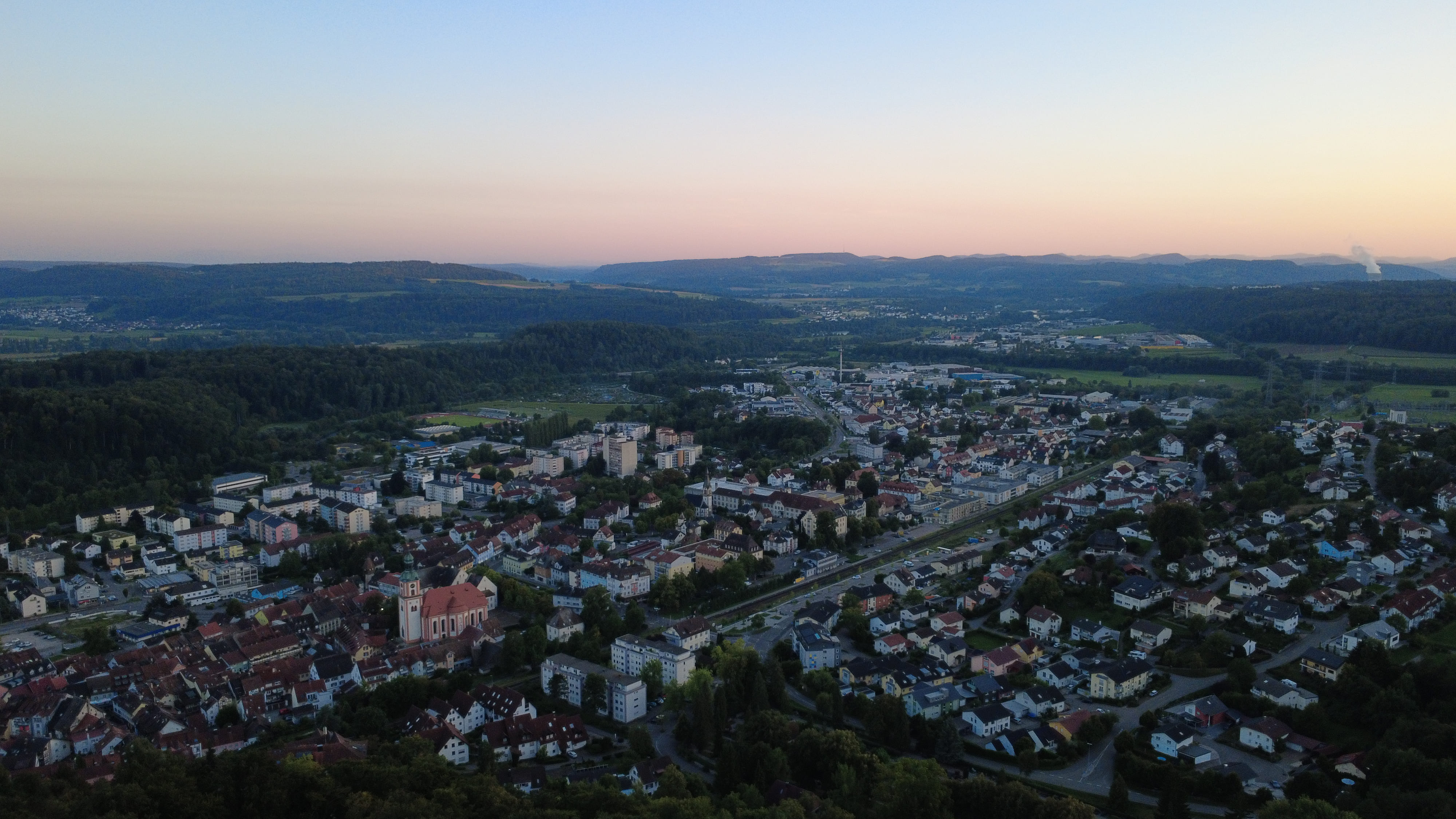 Drohnenaufnahme von Waldshut-Tiengen