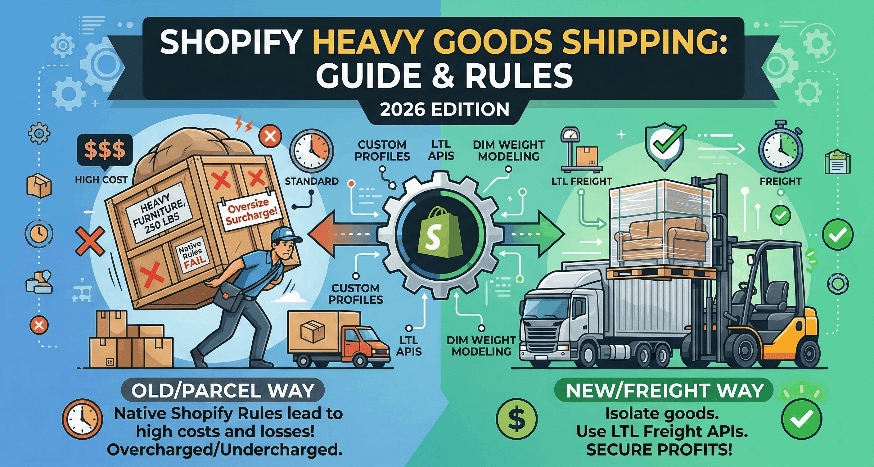 The Complete Guide to Shopify Shipping Rules for Heavy Items & Freight