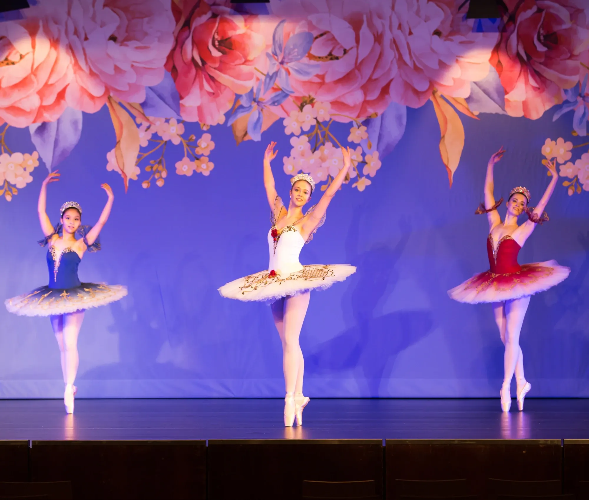 Stage dance class performance