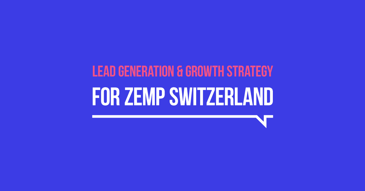 Milk & Cookies Studio portfolio - How we helped ZEMP, a Swiss POS startup, create a predictable lead generation & funnel marketing strategy