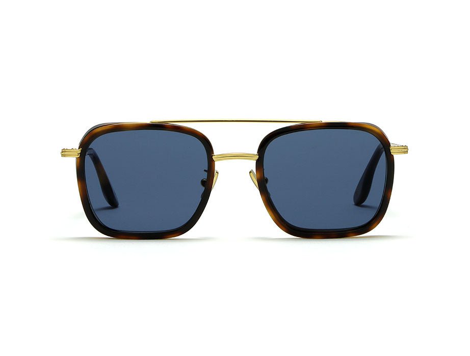 Askari metal Explorer gold havana maculato 39 blue (base 2) 58' - Mandelli UK