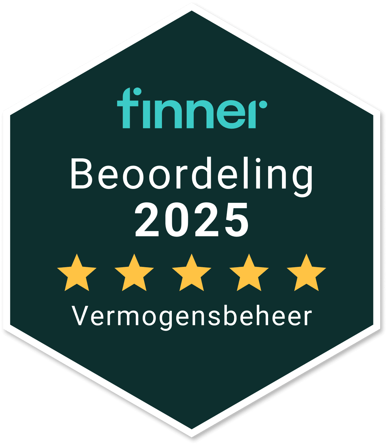 Finner 5 sterren beoordeling - Mpartners Vermogensbeheer