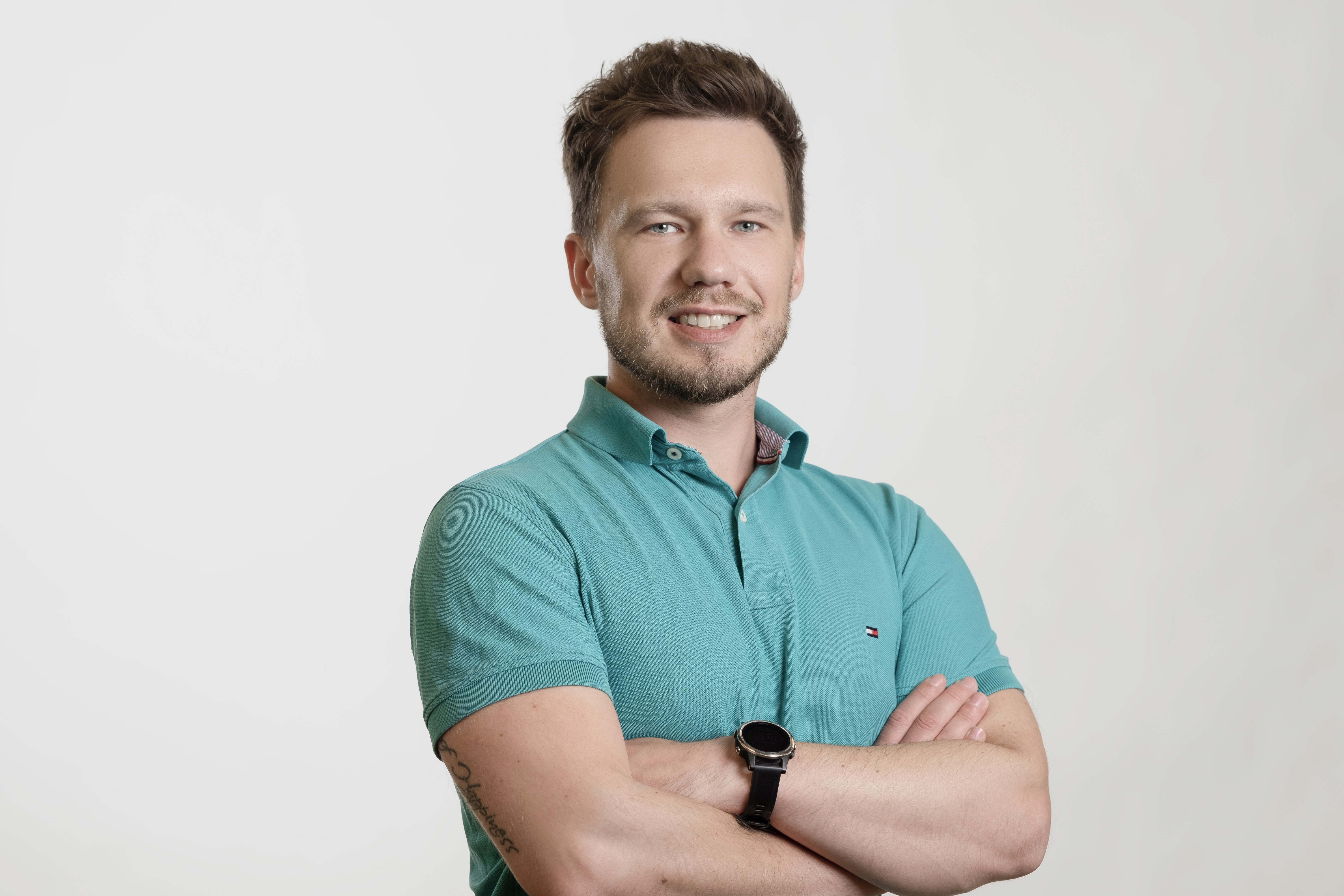 Portrait of portfolio creator – front view