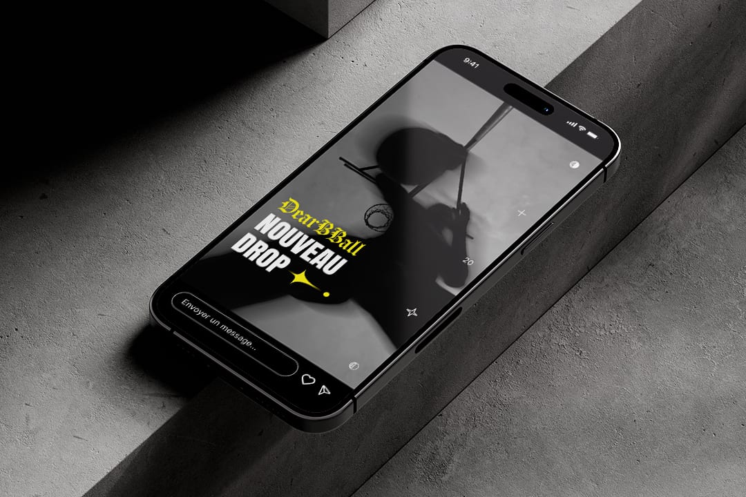 Story instagram pour la marque DearBBall