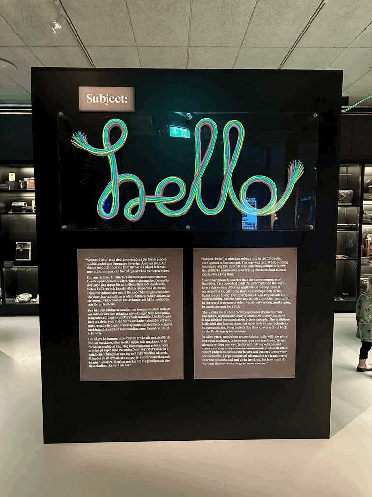 Hello utställningtekniska museet