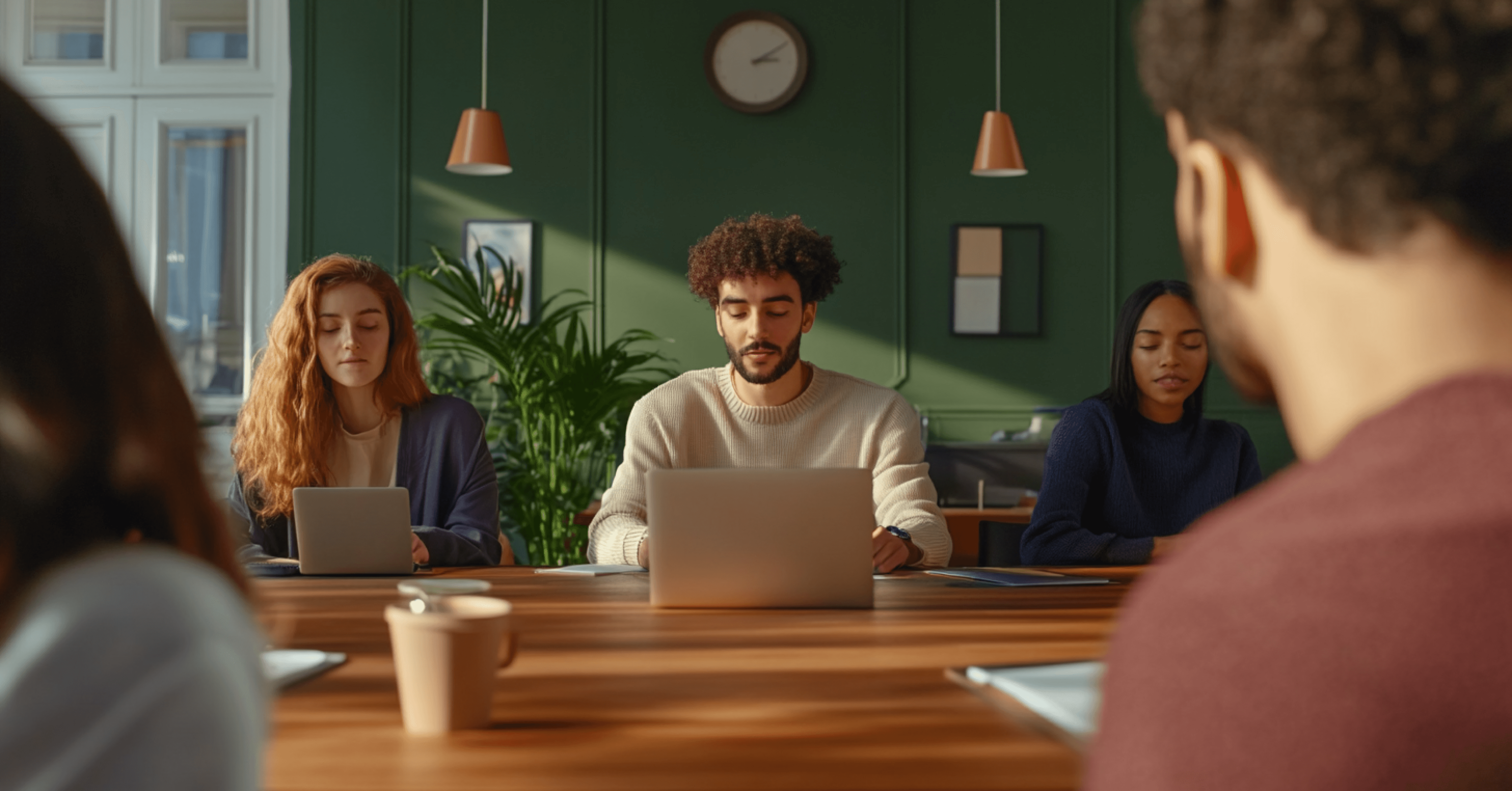 Image of a group of people working together