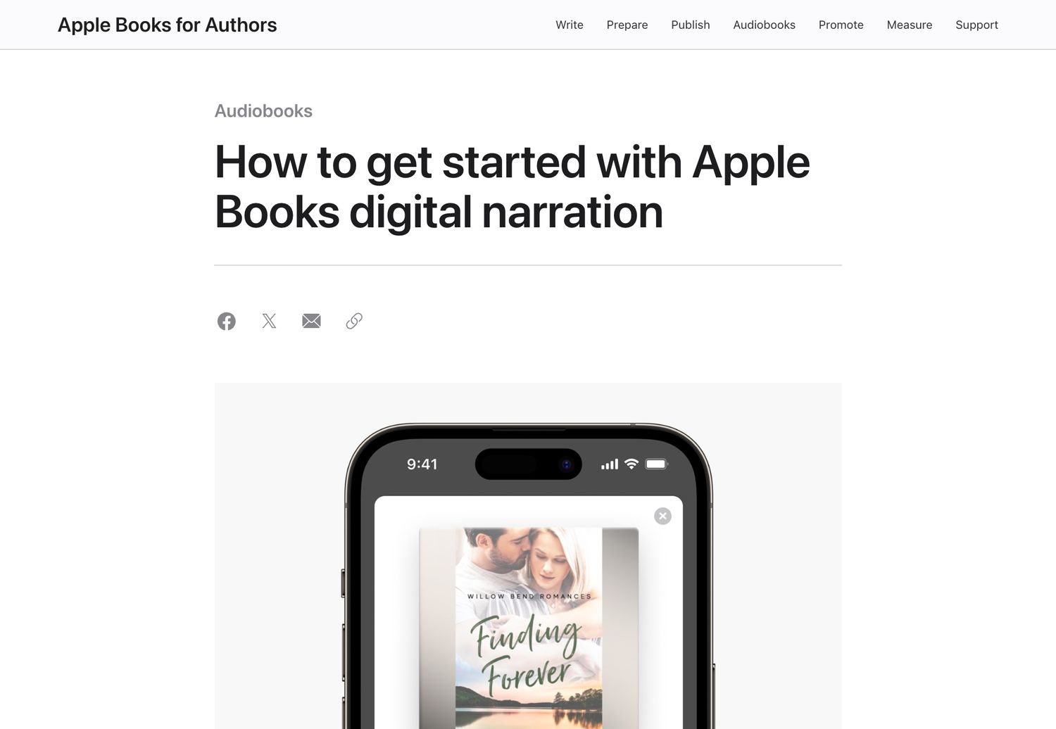Apple’s help page: How to get started with Apple Books digital narration