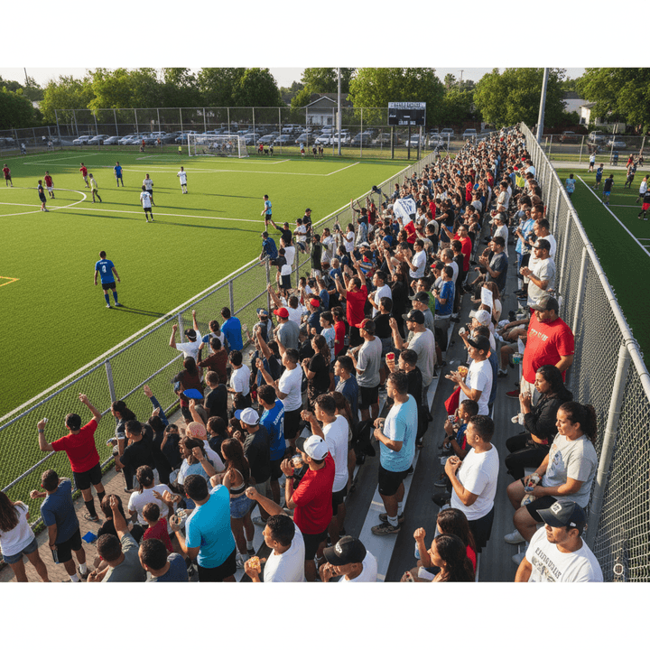 people watching soccer arena