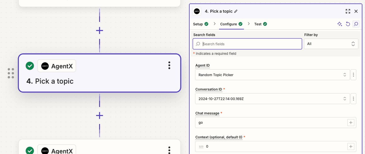 Zapier — AgentX- config