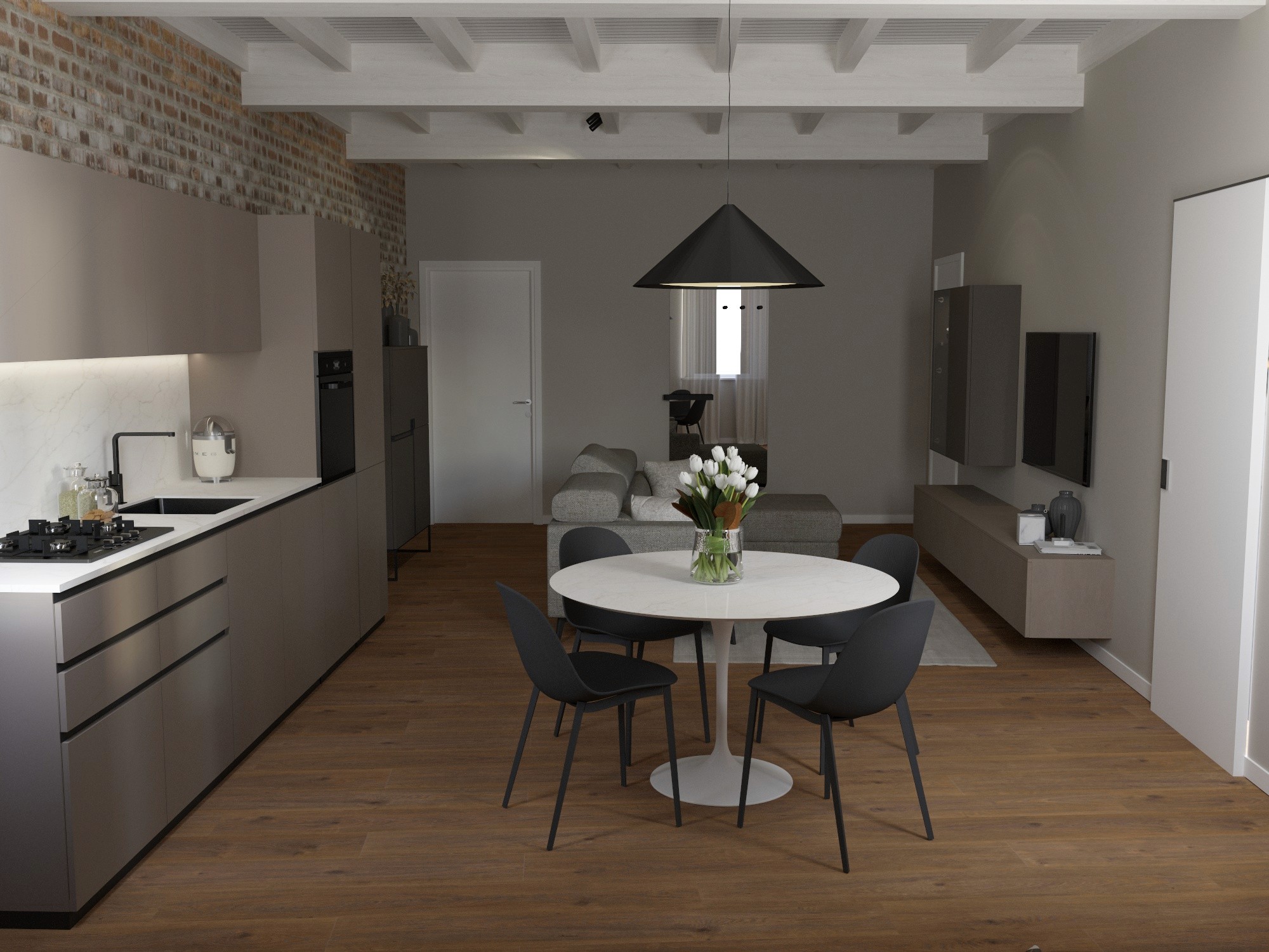 Arredo cucina appartamento in centro a Mantova