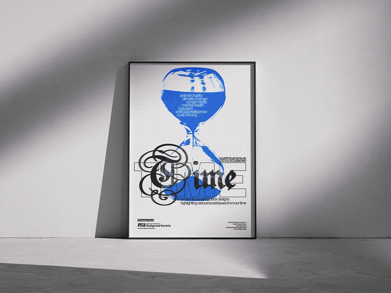 Minimalist coffee can design in hand – black and white packaging with bold typography