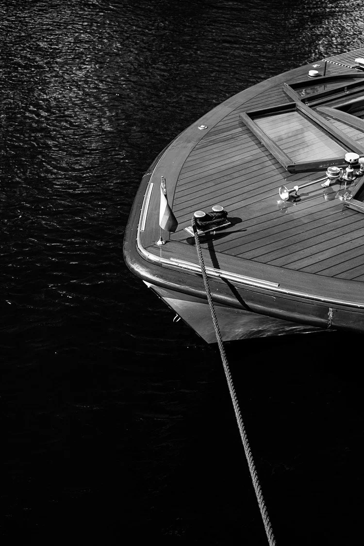 Luxury boat docked in Architecture of Copenhagen