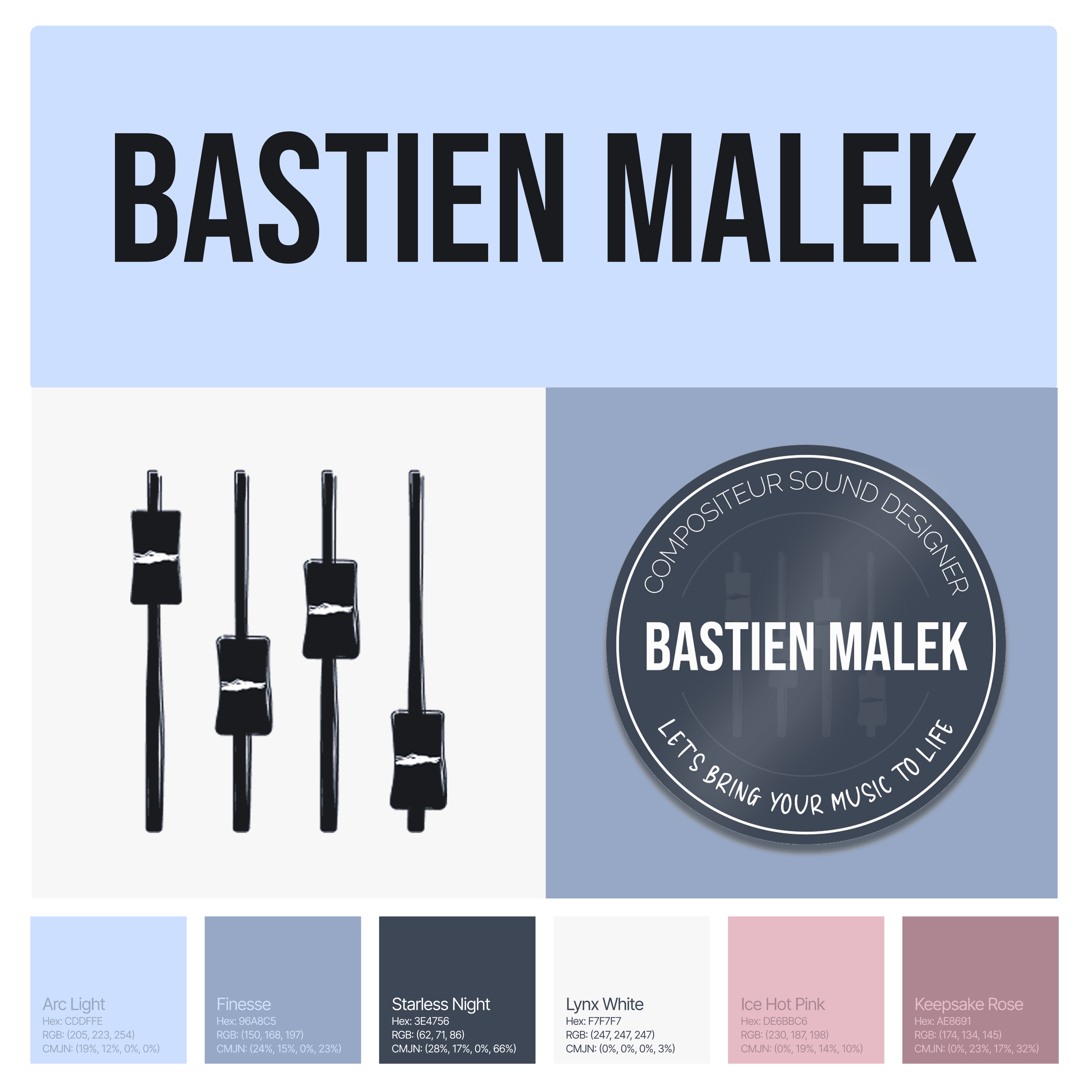 Charte graphique Bastien Malek