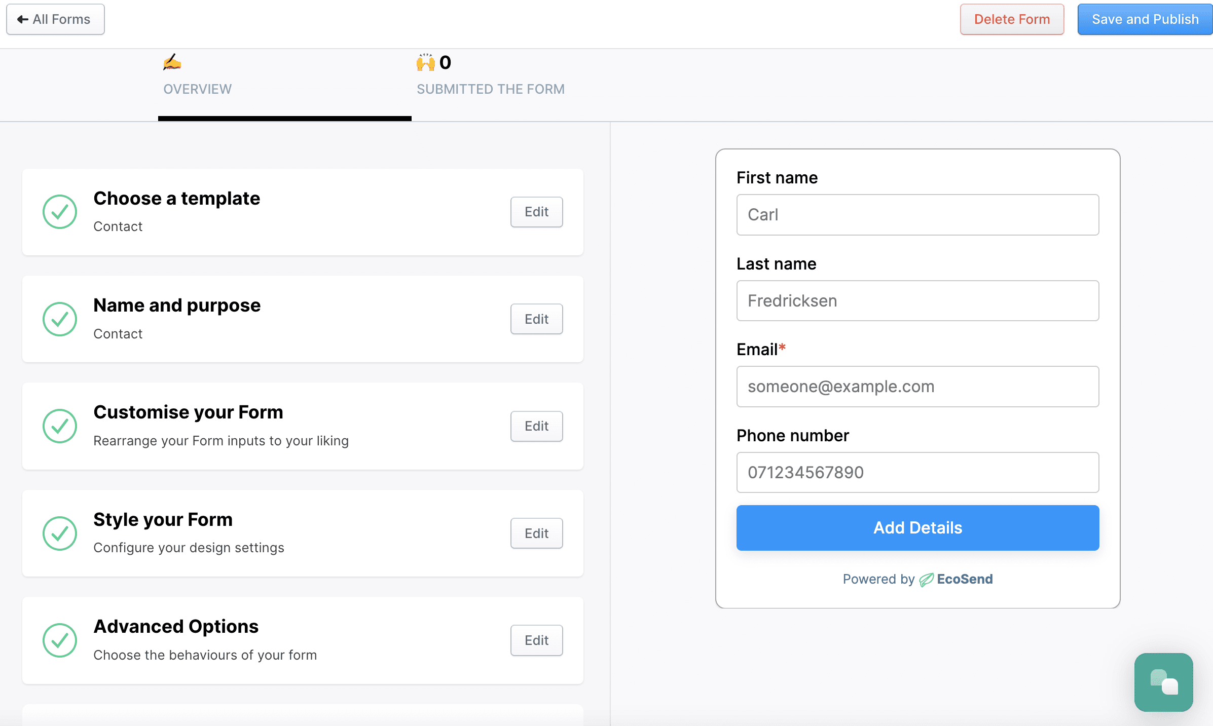 gosquared forms