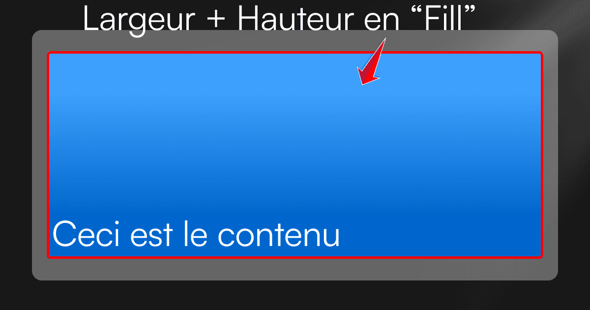 Élément en Fill sur Framer utilisant toute la largeur et la hauteur disponibles dans son parent