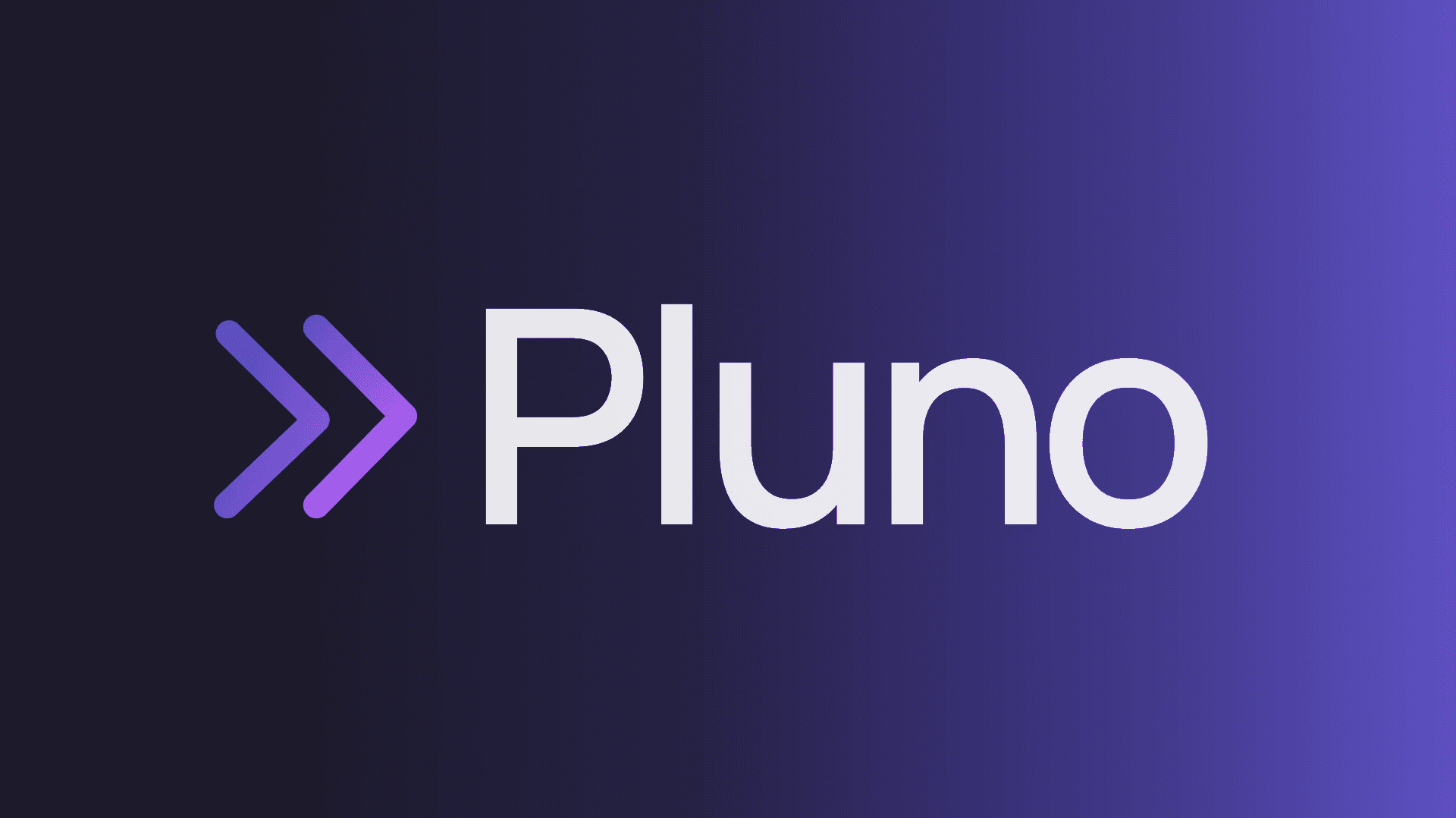 Pluno Company Logo with gradient background